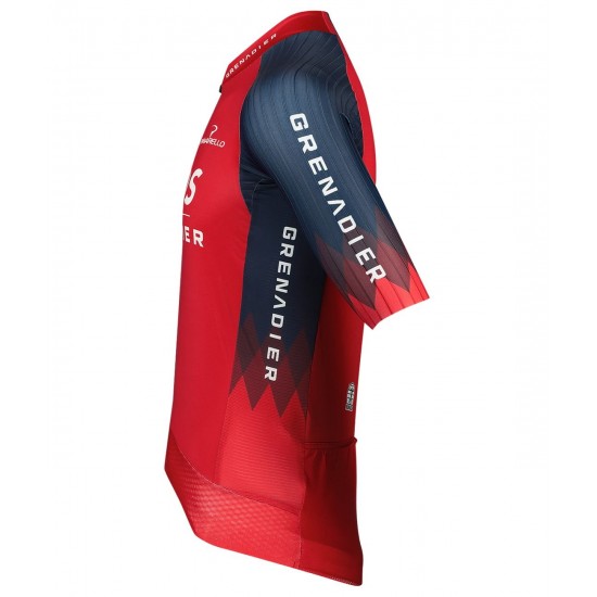 INEOS GRENADIERS 2023 EPIC RACE Radtrikot kurzarm(langer RV)-Radsport-Profi-Team INEOS GRENADIERS 2023 EPIC RACE Radtrikot kurzarm(langer RV)-Radsport-Profi-Team