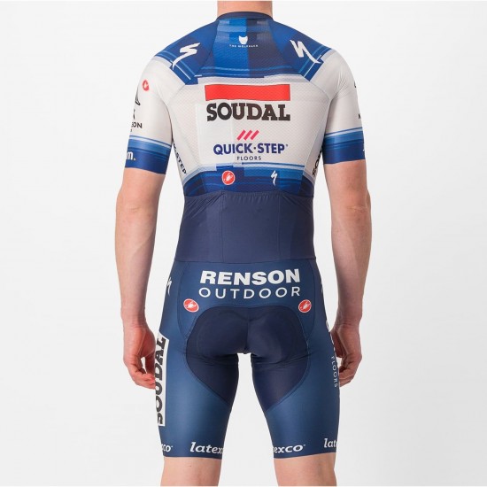 Soudal Quick-Step 2023 SANREMO RC SPEED Zeitfahranzug-Radsport-Profi-Team Soudal Quick-Step 2023 SANREMO RC SPEED Zeitfahranzug-Radsport-Profi-Team