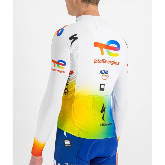 Team TotalEnergies 2022 Radtrikot langarm-Radsport-Profi-Team Team TotalEnergies 2022 Radtrikot langarm-Radsport-Profi-Team