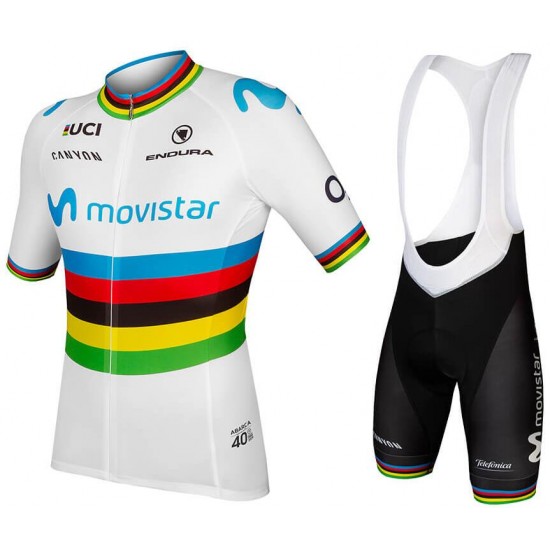MOVISTAR TEAM World Champion 2019 Fahrradbekleidung Radtrikot Satz Kurzarm+Kurz Trägerhose V5GWQ MOVISTAR TEAM World Champion 2019 Fahrradbekleidung Radtrikot Satz Kurzarm+Kurz Trägerhose V5GWQ