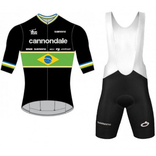 Cannondale FACTORY RACING brazilian champion 2019 Fahrradbekleidung Radtrikot Satz Kurzarm+Kurz Trägerhose PXBIC Cannondale FACTORY RACING brazilian champion 2019 Fahrradbekleidung Radtrikot Satz Kurzarm+Kurz Trägerhose PXBIC