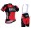 2016 BMC Fahrradbekleidung Radteamtrikot Kurzarm+Kurz Radhose Kaufen Schwarz Rot MVJI5