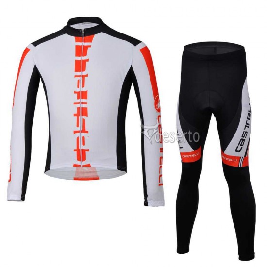 Castelli Fahrradbekleidung Radtrikot Satz Langarm und Lange Radhose ORZYM Castelli Fahrradbekleidung Radtrikot Satz Langarm und Lange Radhose ORZYM