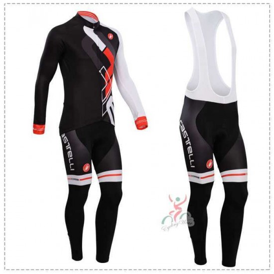 Castelli 2014 Fahrradbekleidung Radtrikot Langarm+Lang Trägerhose Schwarz 5F6R4 Castelli 2014 Fahrradbekleidung Radtrikot Langarm+Lang Trägerhose Schwarz 5F6R4