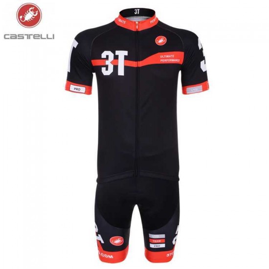Castelli 3T 2014 Radbekleidung Radtrikot Kurzarm und Fahrradhosen Kurz Schwarz Rot 2ZRPV Castelli 3T 2014 Radbekleidung Radtrikot Kurzarm und Fahrradhosen Kurz Schwarz Rot 2ZRPV