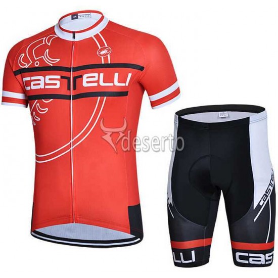 2015 Castelli Fahrradbekleidung Radtrikot Satz Kurzarm+Kurz Radhose Rot PS5GU 2015 Castelli Fahrradbekleidung Radtrikot Satz Kurzarm+Kurz Radhose Rot PS5GU