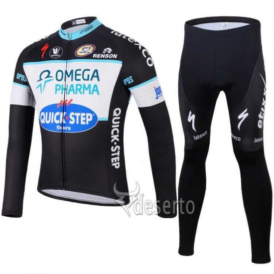 2014 Omega Pharma Quick Step Fahrradbekleidung Radtrikot Satz Langarm und Lange Radhose KZ4NG 2014 Omega Pharma Quick Step Fahrradbekleidung Radtrikot Satz Langarm und Lange Radhose KZ4NG