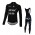 2016 Etixx-Quick Step Fahrradbekleidung Radtrikot Langarm+Lang Trägerhose Schwarz 4ACMJ