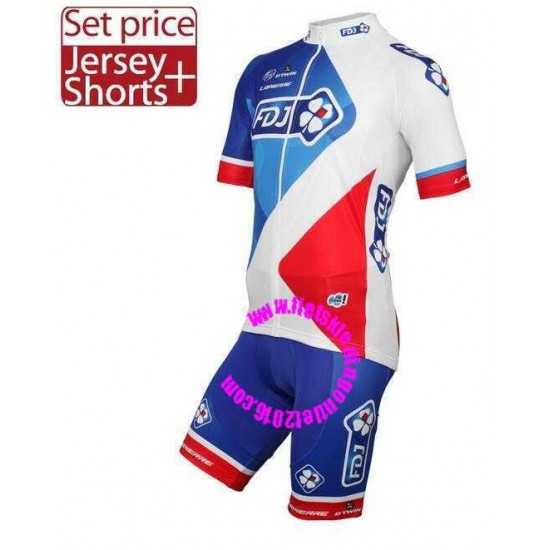 2016 FDJ Fahrradbekleidung Radteamtrikot Kurzarm+Kurz Radhose Kaufen bleu NKC4Z 2016 FDJ Fahrradbekleidung Radteamtrikot Kurzarm+Kurz Radhose Kaufen bleu NKC4Z