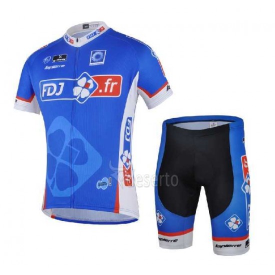 FDJ.fr 2014 Radbekleidung Radtrikot Kurzarm und Fahrradhosen Kurz DWJ1M FDJ.fr 2014 Radbekleidung Radtrikot Kurzarm und Fahrradhosen Kurz DWJ1M