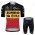 Jumbo Visma Belgium 2021 Team Fahrradbekleidung Radtrikot Satz Kurzarm+Kurz Radhose JF3k2y