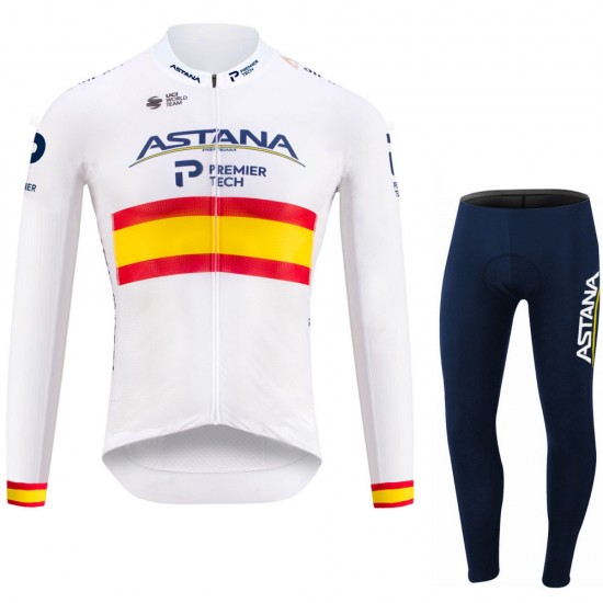 Spanish Astana Pro Team 2021 Fahrradbekleidung Radtrikot Langarm+Lang Radhose Online bZesnt Spanish Astana Pro Team 2021 Fahrradbekleidung Radtrikot Langarm+Lang Radhose Online bZesnt