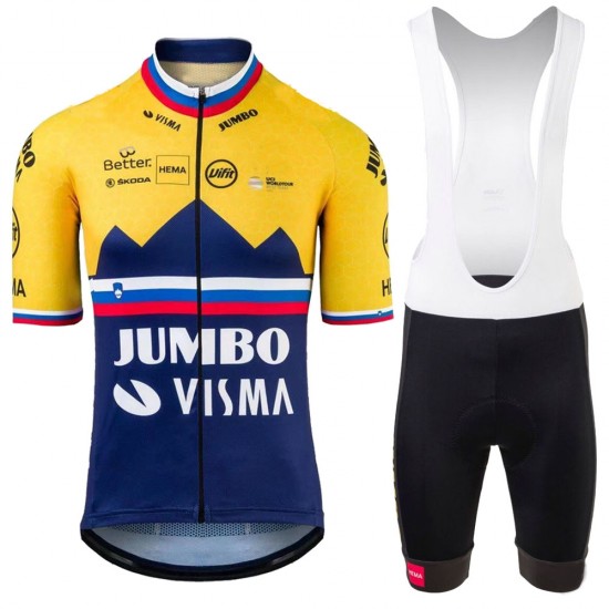 Jumbo Visma SLovenia Pro 2021 Team Fahrradbekleidung Radtrikot+Fietsbroeken Korte GvqNrp Jumbo Visma SLovenia Pro 2021 Team Fahrradbekleidung Radtrikot+Fietsbroeken Korte GvqNrp