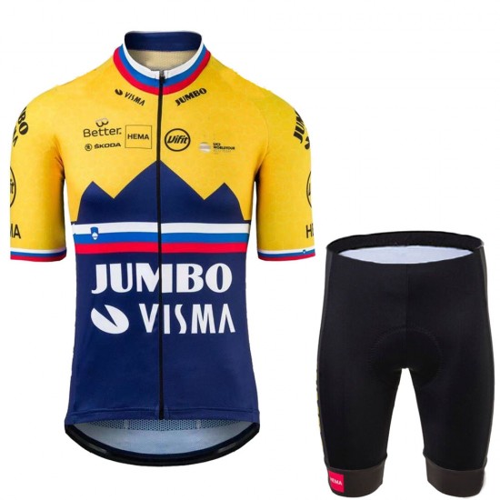 Jumbo Visma SLovenia Pro 2021 Team Fahrradbekleidung Radteamtrikot Kurzarm+Kurz Radhose Z2YmUh Jumbo Visma SLovenia Pro 2021 Team Fahrradbekleidung Radteamtrikot Kurzarm+Kurz Radhose Z2YmUh