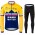 Jumbo Visma SLovenia Pro Team 2021 Fahrradbekleidung Radtrikot Langarm+Lang Radhose Online virBtc