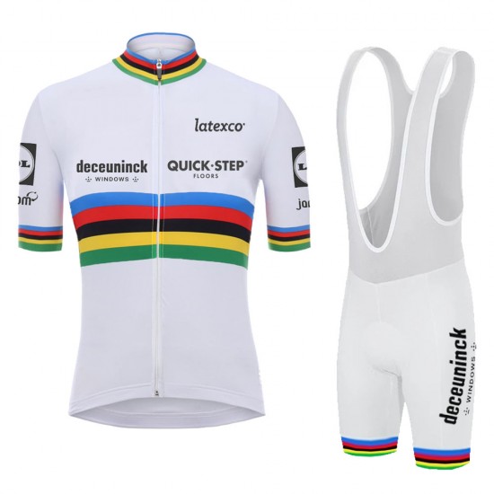 Weib Champion Quick Step Pro Team 2021 Fahrradbekleidung Radteamtrikot Kurzarm+Kurz Radhose FGhnJA Weib Champion Quick Step Pro Team 2021 Fahrradbekleidung Radteamtrikot Kurzarm+Kurz Radhose FGhnJA