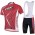 2014 Fox Bike Teams Fahrradbekleidung Radteamtrikot Kurzarm+Kurz Radhose Kaufen Rot LIXNU