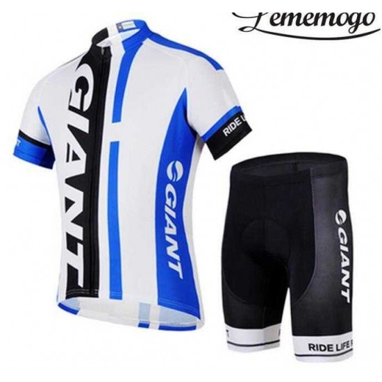 2015 Giant Fahrradbekleidung Radtrikot+Cuissard Cyclisme blau weiß WKJI0 2015 Giant Fahrradbekleidung Radtrikot+Cuissard Cyclisme blau weiß WKJI0