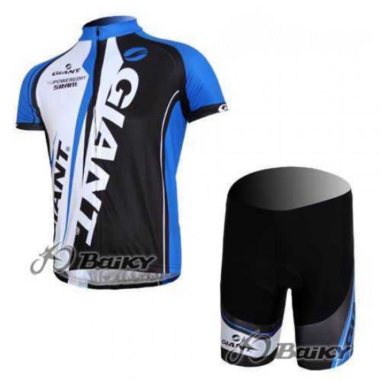 Giant Sram Pro Team Radbekleidung Radtrikot Kurzarm und Fahrradhosen Kurz weiß blau Schwarz IXPK6 Giant Sram Pro Team Radbekleidung Radtrikot Kurzarm und Fahrradhosen Kurz weiß blau Schwarz IXPK6