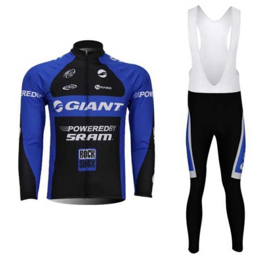 Giant Fahrradbekleidung Tikotlangarm+Lang Trägerhose blau JFVE7 Giant Fahrradbekleidung Tikotlangarm+Lang Trägerhose blau JFVE7
