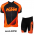 2016 KTM Fahrradkleidung Radsportbekleidung Kurzarm Trikot+Trägerhose Kurz oranje 05 Z44EH