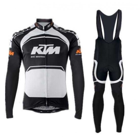 2015 KTM Pro team Schwarz weiß Fahrradbekleidung Radtrikot Langarm+Lang Trägerhose KB180 2015 KTM Pro team Schwarz weiß Fahrradbekleidung Radtrikot Langarm+Lang Trägerhose KB180