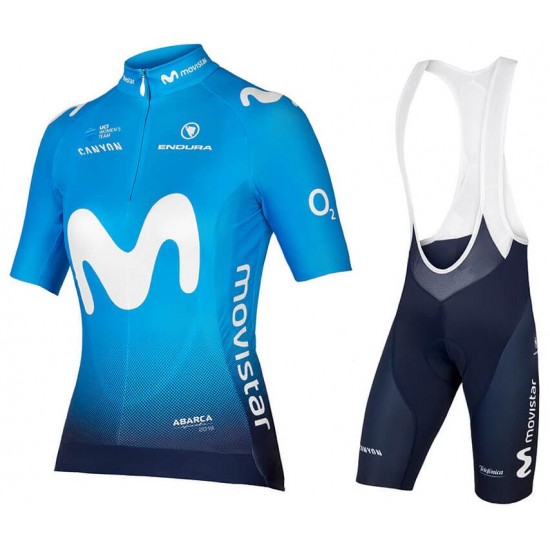 MOVISTAR TEAM 2018 Dame Fahrradbekleidung Radtrikot Satz Kurzarm+Kurz Trägerhose WQFDF MOVISTAR TEAM 2018 Dame Fahrradbekleidung Radtrikot Satz Kurzarm+Kurz Trägerhose WQFDF