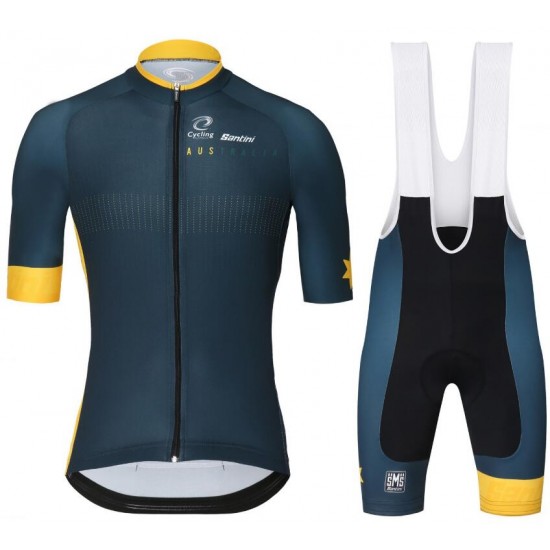 TEAM AUSTRALIA 2018 CA Fahrradbekleidung Radtrikot Satz Kurzarm+Kurz Trägerhose 9PJOB TEAM AUSTRALIA 2018 CA Fahrradbekleidung Radtrikot Satz Kurzarm+Kurz Trägerhose 9PJOB