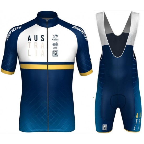 Australia national team 2018 Fahrradbekleidung Radtrikot Satz Kurzarm+Kurz Trägerhose SIY6F Australia national team 2018 Fahrradbekleidung Radtrikot Satz Kurzarm+Kurz Trägerhose SIY6F