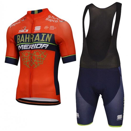 Bahrain Merida 2018 Fahrradbekleidung Satz Fahrradtrikot Kurzarm Trikot und Kurz Trägerhose P0WXT Bahrain Merida 2018 Fahrradbekleidung Satz Fahrradtrikot Kurzarm Trikot und Kurz Trägerhose P0WXT