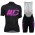 Cipollini Prestige Damen black violet Fahrradbekleidung Radtrikot Satz Kurzarm+Kurz Trägerhose 5CRO3