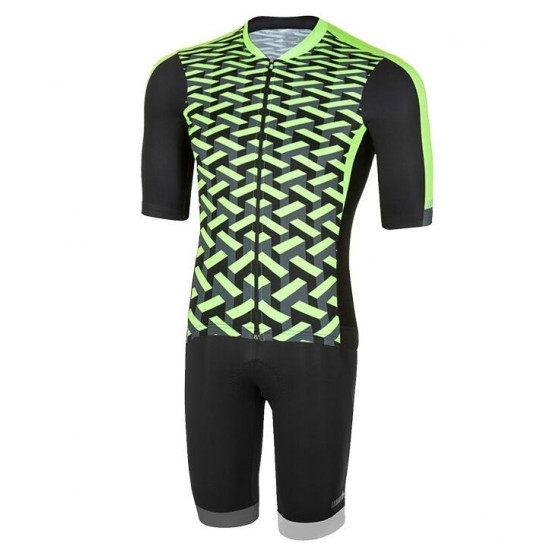 RH+ Vertigo grün Fahrradbekleidung Radtrikot Satz Kurzarm+Kurz Trägerhose 4LA5L RH+ Vertigo grün Fahrradbekleidung Radtrikot Satz Kurzarm+Kurz Trägerhose 4LA5L