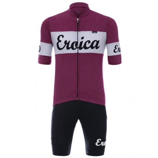 Santini Eroica Vino Fahrradbekleidung Radtrikot Satz Kurzarm+Kurz Trägerhose CGQUQ Santini Eroica Vino Fahrradbekleidung Radtrikot Satz Kurzarm+Kurz Trägerhose CGQUQ
