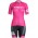BONTRAGER Anara pink Damen Fahrradbekleidung Radteamtrikot Kurzarm+Kurz Radhose 42F8L