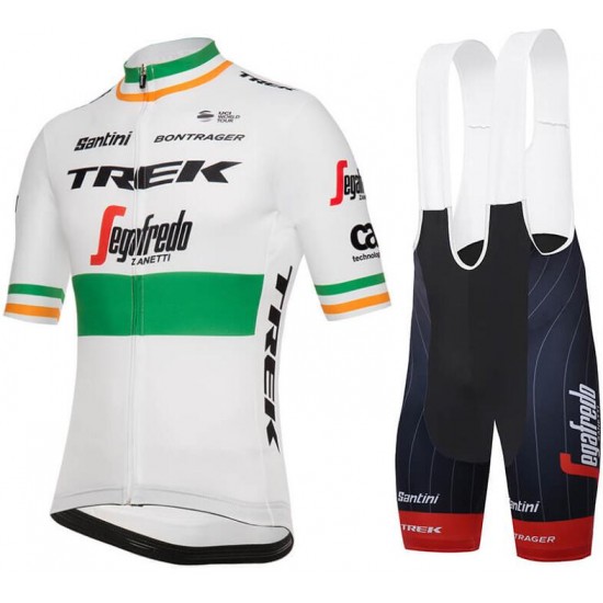 Trek-Segafredo Irish Champion 2018 Fahrradbekleidung Radtrikot Satz Kurzarm+Kurz Trägerhose NNVEN Trek-Segafredo Irish Champion 2018 Fahrradbekleidung Radtrikot Satz Kurzarm+Kurz Trägerhose NNVEN