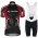 2018 Vaude Team Schwarz Fahrradbekleidung Radtrikot Satz Kurzarm+Kurz Trägerhose 9EKPR