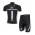 Merida 2014 Radbekleidung Radtrikot Kurzarm und Fahrradhosen Kurz Schwarz weiß L8EE2
