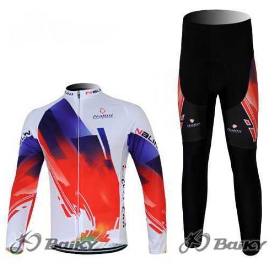 Nalini Pro Team Fahrradbekleidung Radtrikot Langarm+Lang Trägerhose Rot weiß 7ESHE Nalini Pro Team Fahrradbekleidung Radtrikot Langarm+Lang Trägerhose Rot weiß 7ESHE