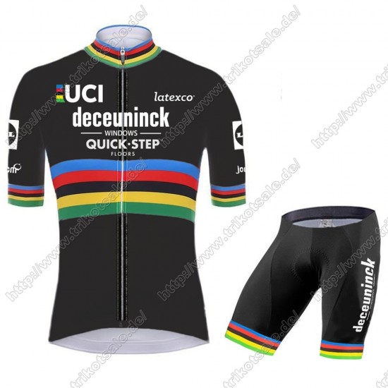 Deceuninck quick step 2021 UCI World Champion Fahrradbekleidung Satz Fahrradtrikot Kurzarm Trikot Und Kurz Radhose DZPYB Deceuninck quick step 2021 UCI World Champion Fahrradbekleidung Satz Fahrradtrikot Kurzarm Trikot Und Kurz Radhose DZPYB