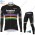 Winter Thermal Fleece Deceuninck quick step 2021 UCI World Champion Fahrradbekleidung Radtrikot Langarm+Lang Trägerhose SWBBA
