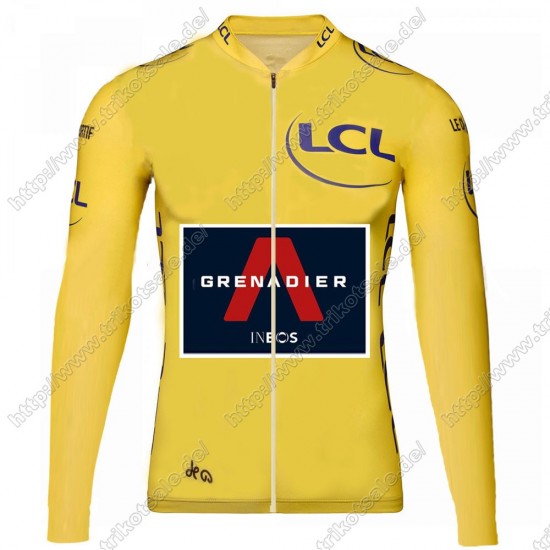 Team INEOS Grenadier Tour De France 2021 Herren Fahrradbekleidung Radtrikot Langarm Yellow GGAYD Team INEOS Grenadier Tour De France 2021 Herren Fahrradbekleidung Radtrikot Langarm Yellow GGAYD