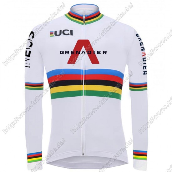 Team INEOS Grenadier UCI World Champion 2021 Herren Fahrradbekleidung Radtrikot Langarm NUKAH Team INEOS Grenadier UCI World Champion 2021 Herren Fahrradbekleidung Radtrikot Langarm NUKAH