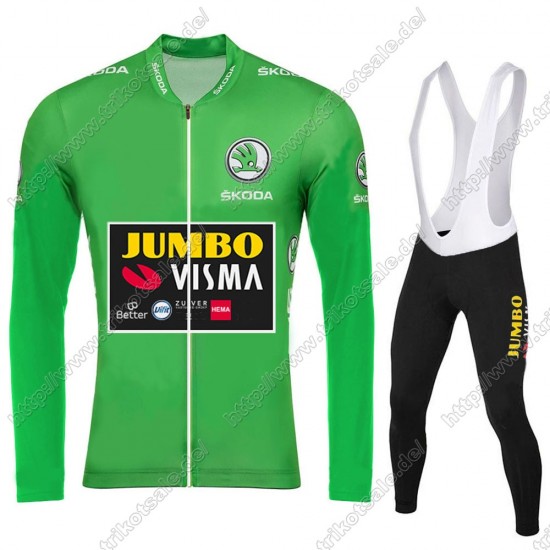 Jumbo Visma 2021 Green Fahrradbekleidung Radtrikot Langarm+Collant Cycliste BFIXR Jumbo Visma 2021 Green Fahrradbekleidung Radtrikot Langarm+Collant Cycliste BFIXR