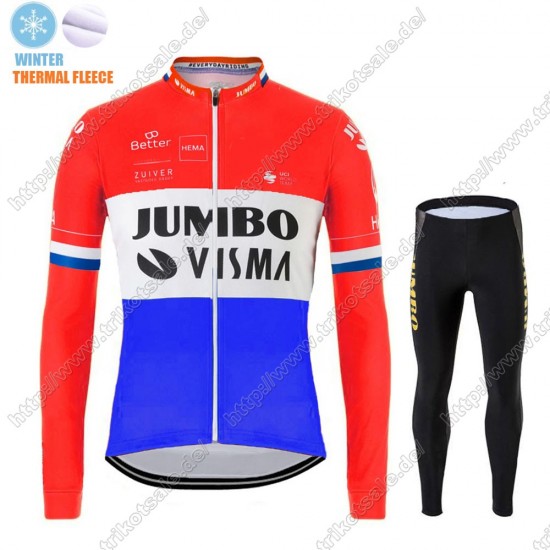 Winter Thermal Fleece Jumbo Visma 2021 Dutch Fahrradbekleidung Radtrikot Langarm+Collant Cycliste KHGIS Winter Thermal Fleece Jumbo Visma 2021 Dutch Fahrradbekleidung Radtrikot Langarm+Collant Cycliste KHGIS