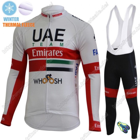 UAE EMIRATES Winter Thermal Fleece Pro Team 2021 Fahrradbekleidung Radtrikot Langarm+Lang Trägerhose ZWAYY UAE EMIRATES Winter Thermal Fleece Pro Team 2021 Fahrradbekleidung Radtrikot Langarm+Lang Trägerhose ZWAYY