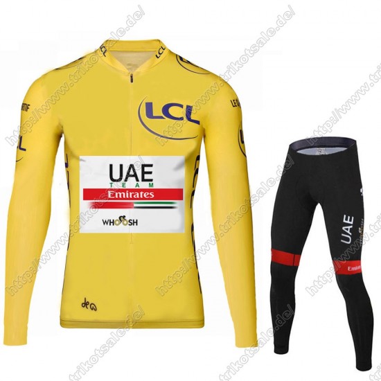 UAE EMIRATES Tour De France 2021 Fahrradbekleidung Radtrikot Langarm+Lang Trägerhose ATEMF UAE EMIRATES Tour De France 2021 Fahrradbekleidung Radtrikot Langarm+Lang Trägerhose ATEMF