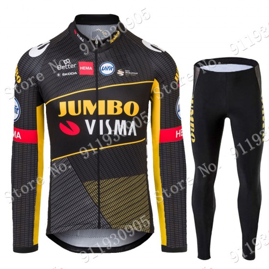 Jumbo Visma Tour De France 2021Fahrradbekleidung Radtrikot Langarm+Lange Trägerhosen 816 EfRR8 Jumbo Visma Tour De France 2021Fahrradbekleidung Radtrikot Langarm+Lange Trägerhosen 816 EfRR8