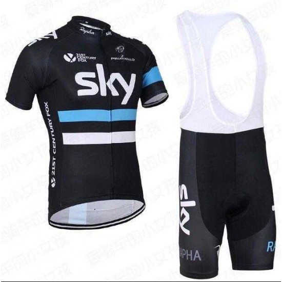 2016 SKY Pro Fahrradbekleidung Radteamtrikot Kurzarm+Kurz Radhose Kaufen Schwarz blau_01 WEWF2 2016 SKY Pro Fahrradbekleidung Radteamtrikot Kurzarm+Kurz Radhose Kaufen Schwarz blau_01 WEWF2