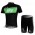 SKY Pro Team Radbekleidung Radtrikot Kurzarm und Fahrradhosen Kurz Schwarz grün S6G7K