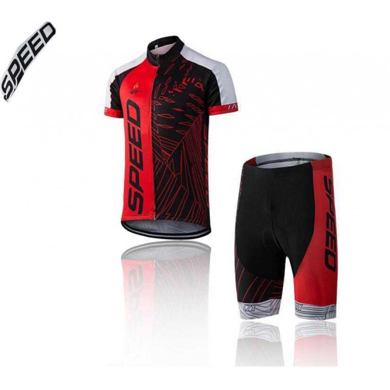 2016 Speed Korte mouw+Fietsbroeken Korte Rot Schwarz KTOVX